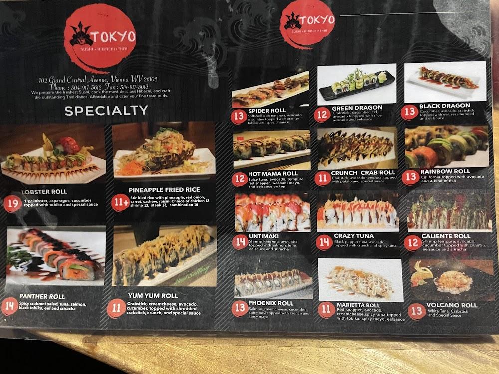 Tokyo Thai Sushi Hibachi Menu image 2